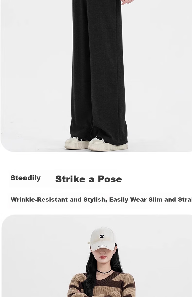 Sidoo Maternity Pants Spring Autumn Wide Leg Pants Non-Belly Support Fleece Lined Plus Size XL Oatmeal 6
