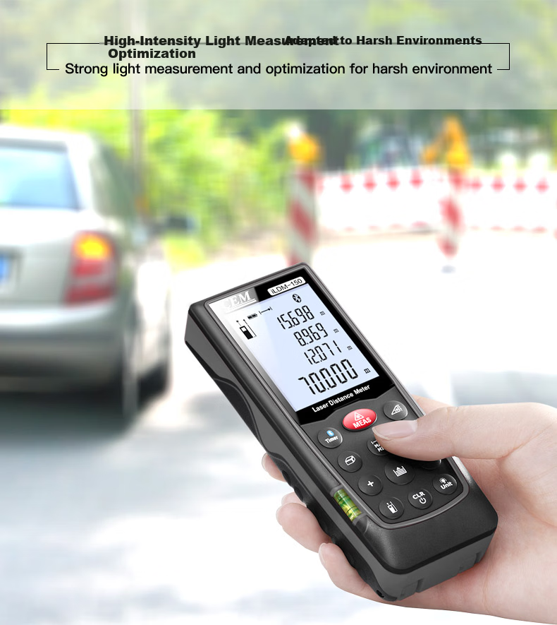 CEM LDM-40C Laser Distance Meter High-Precision Infrared Measuring Device Electronic Ruler Voice Playback USB Rechargeable 40m 3
