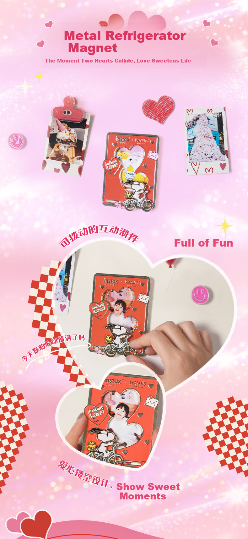 INSTAX Fujifilm instax Snoopy 75th Anniversary Series Love Overflowing Heart-Shaped Photo Paper Gift Box 4