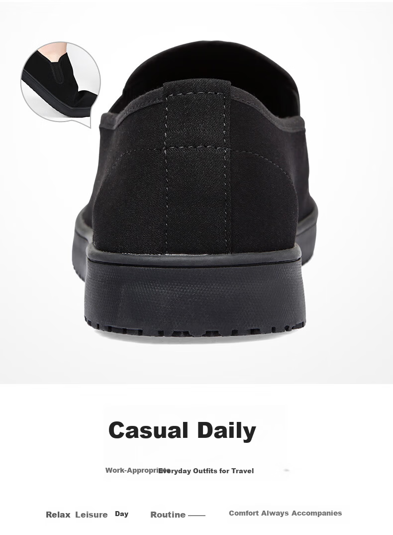 BUSHEYUAN Traditional Casual Middle-aged and Elderly Beijing Cloth Shoes Men 83X-1822 Black Size 38 13