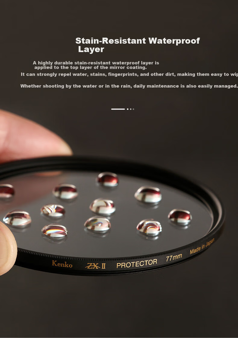 KENKO ZX II PROTECTOR 67mm Camera Lens Filter - 0.1% Surface Reflection, Coated, Floating Frame, Anti-Fouling and Waterproof 7