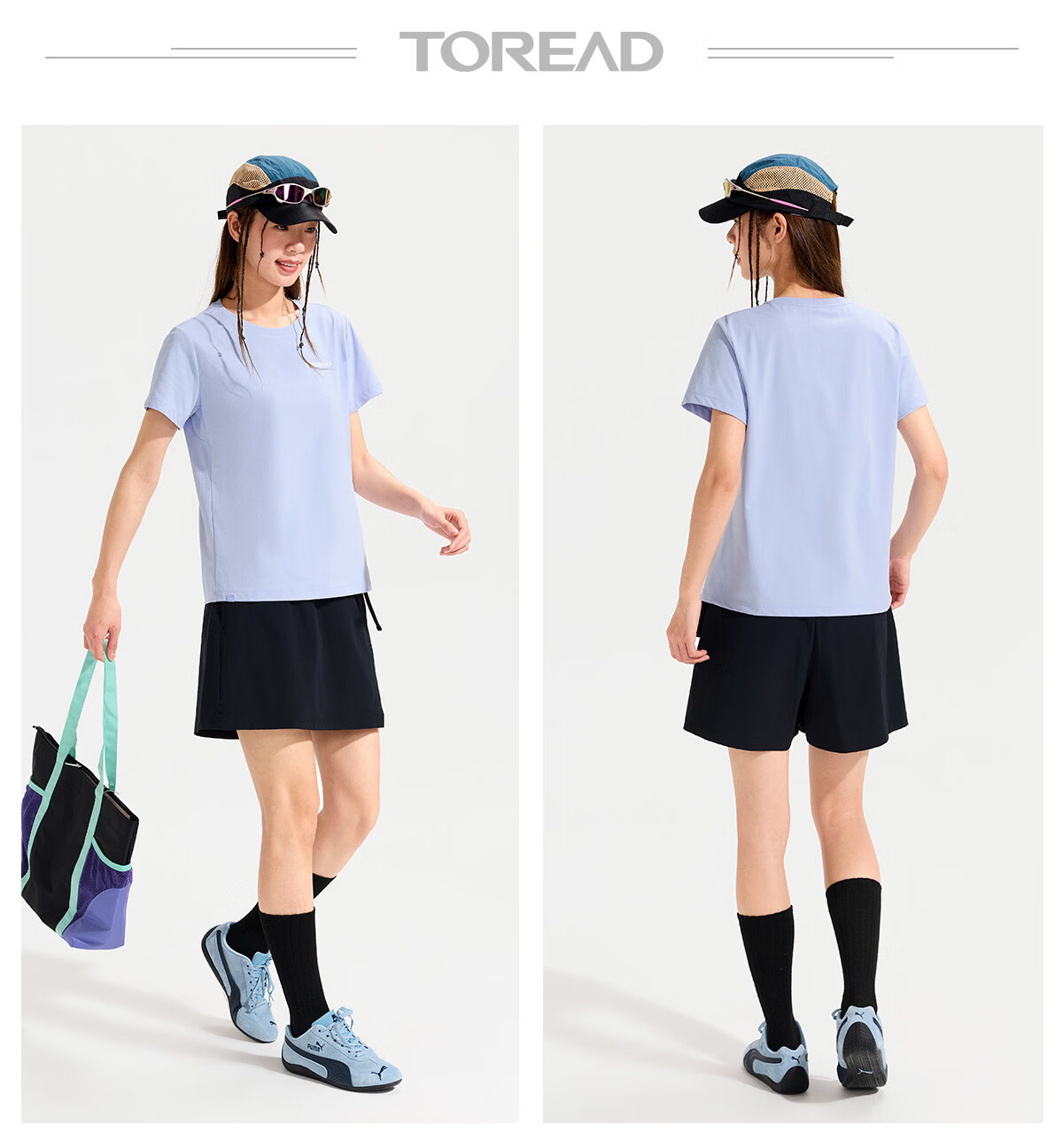 TOREAD Quick-Dry T-Shirt 26 Spring Summer New Couple Breathable Short Sleeve Sun Protection Round Neck Stretch Sports Top TAJJBO81754 33
