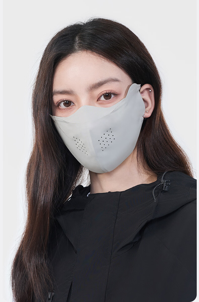 MISSION UV Ice Silk Sunscreen Mask for Women Summer UV Protection Sunshade Cycling Eye Protection Breathable 3D Full Face Sun Protection Mask 10