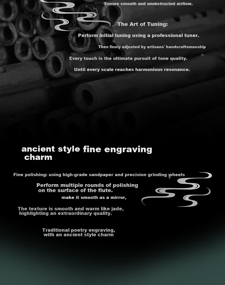 Range Flute F Key Bamboo Flute Professional One-Piece Flute Adult Children Beginner Performance Transverse Flute 7