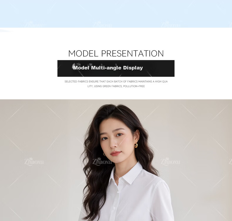 Chaoxu White Shirt Women Summer Short Sleeve Innerwear Professional Formal White Blouse 2026 Bank Uniform Top 13