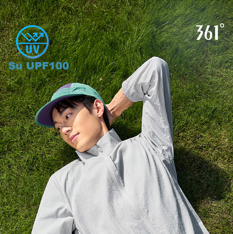 361° Men's Sunscreen Jacket Spring Summer UPF100+ Sports Outdoor Stand Collar Cooling Quick-Dry Coat 652624611-3 1