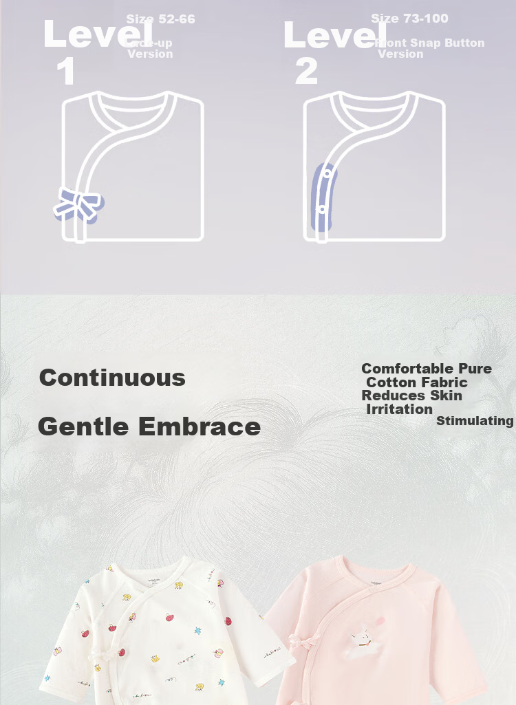 Balabala Baby Romper Newborn 2026 Spring Autumn Two-Piece Cotton Crawling Suit Cute Infant Bodysuit 3