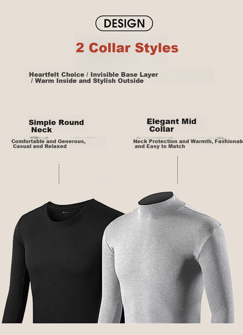 Hengyuanxiang Middle-Aged And Elderly [100% Pure Cotton Autumn Underwear Set] Women's Antibacterial Thermal Underwear Set, Thin Base Layer for Mom in Winter 8