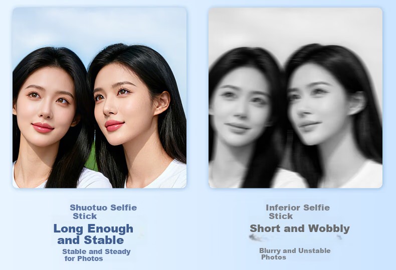 Shuotu [Smart Zoom] Selfie Stick Tripod, Portable Phone Stand, Travel Essential, Handheld Anti-Shake, 360-Degree Rotation, Concert Shooting, Douyin Live Streaming Floor Stand 14
