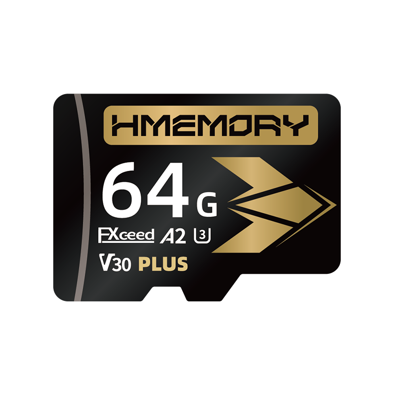 Huacun 64GB Memory Card for DJI Pocket 3/4/4P Handheld Sports Camera High-Speed TF Card for Action 6/5 Pro/4 Pocket Camera Storage SD Card