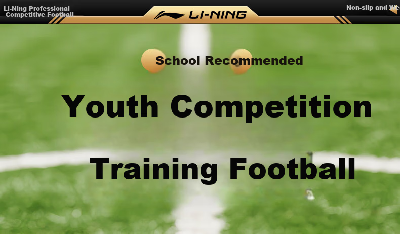 Li-Ning Football Size 4 Children's Standard Match Training Soccer Ball for Primary and Middle School Students Ages 3-12 1