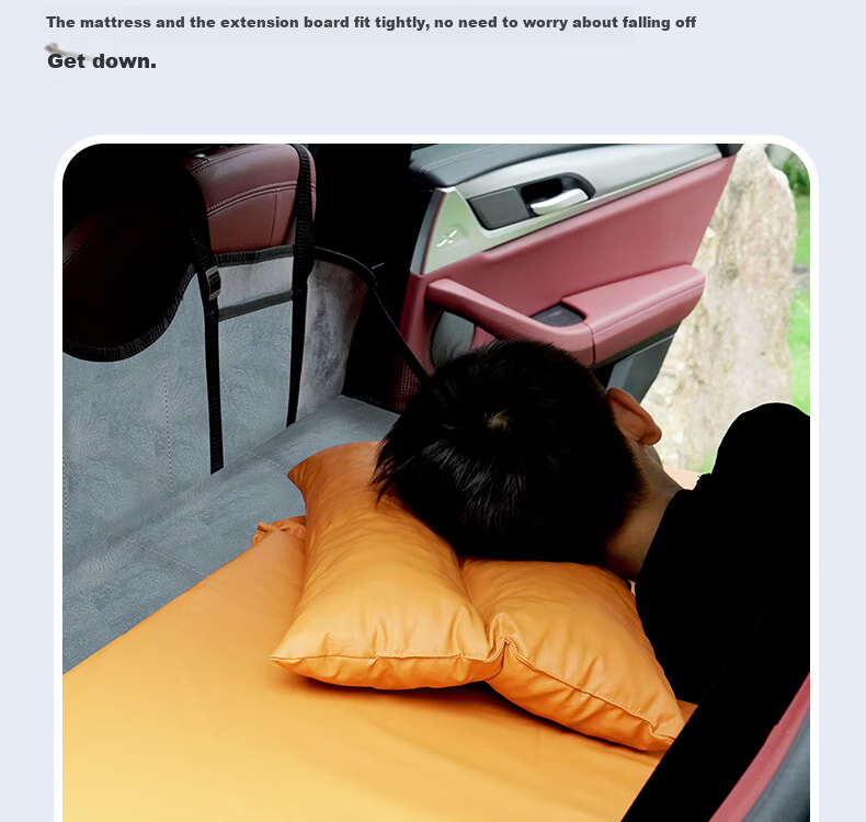 Hengxiangmeng Car Mattress Foldable Rear Seat Sleeping Pad Trunk Leveling Cushion Gap Filler Pad 7