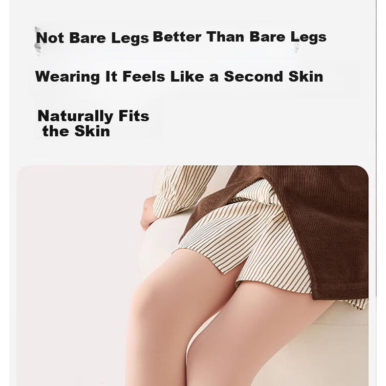 Langsha Kids Autumn Winter Fleece-Lined Thickened Skin-Colored Tights Outdoor Wear Sheer Pantyhose Girls Nude Leggings 10