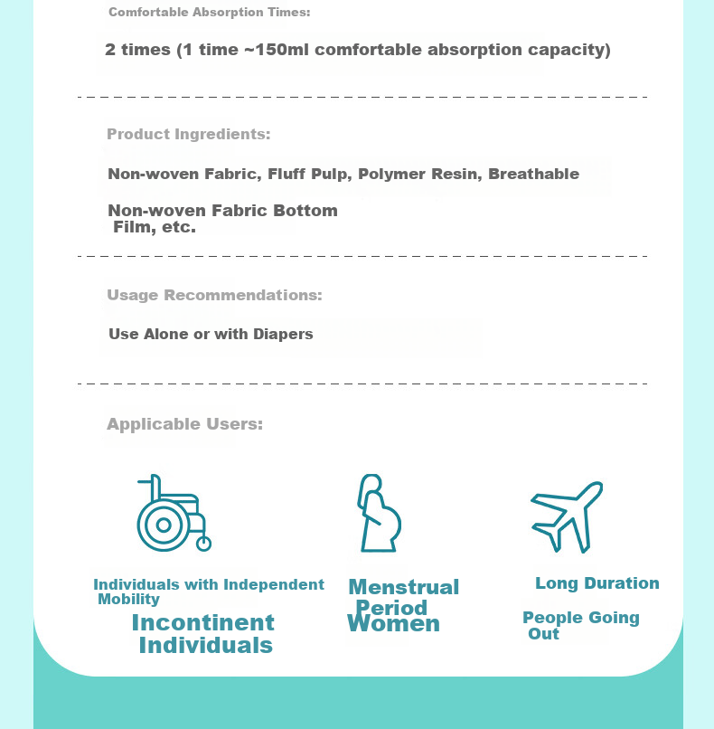 Anguyi Japan Odorless Lightweight Adult Pull-Up Diapers Waist 60-90cm Elderly Incontinence Underwear Disposable Diapers 19