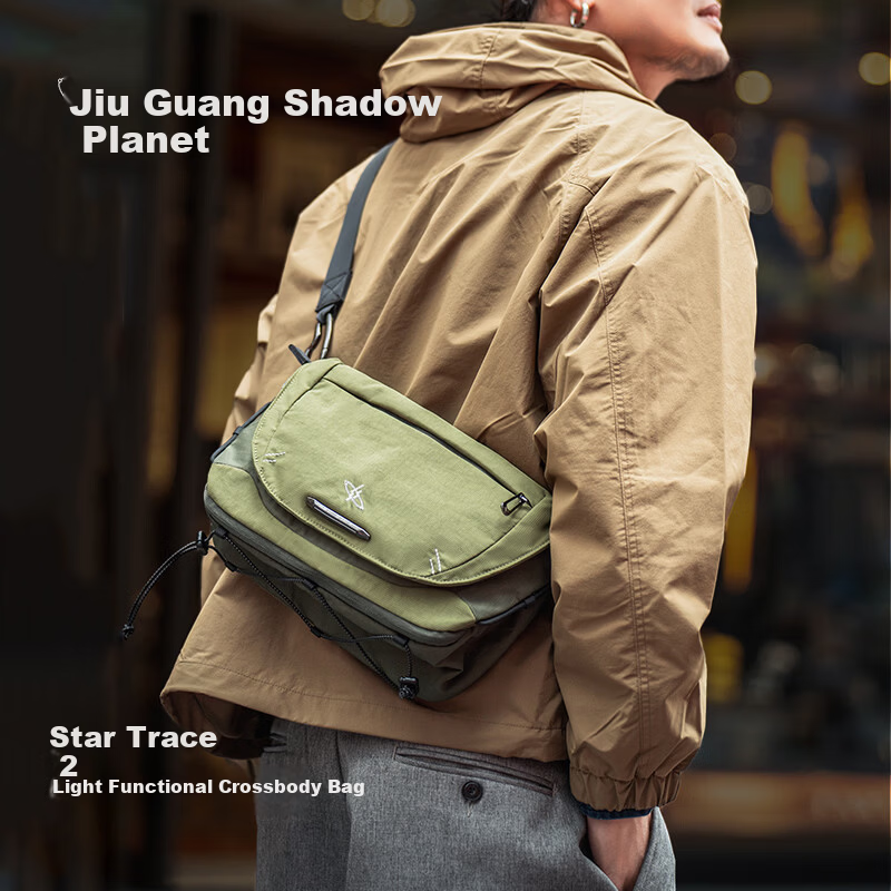 GYXX Star Trail 2 Crossbody Bag Unisex Shoulder Functional Chest Bag Casual Commuter Portable Tablet Messenger Backpack