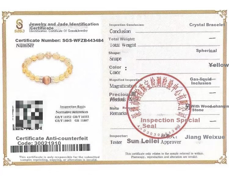 Jinliufu Jixiang Yellow Crystal Bracelet for Women, Fortune-Attracting Chain, Little Tyrant, Daily Wealth, Natural Crystal Beads, Lucky Charm, Mother's Day Gift 6