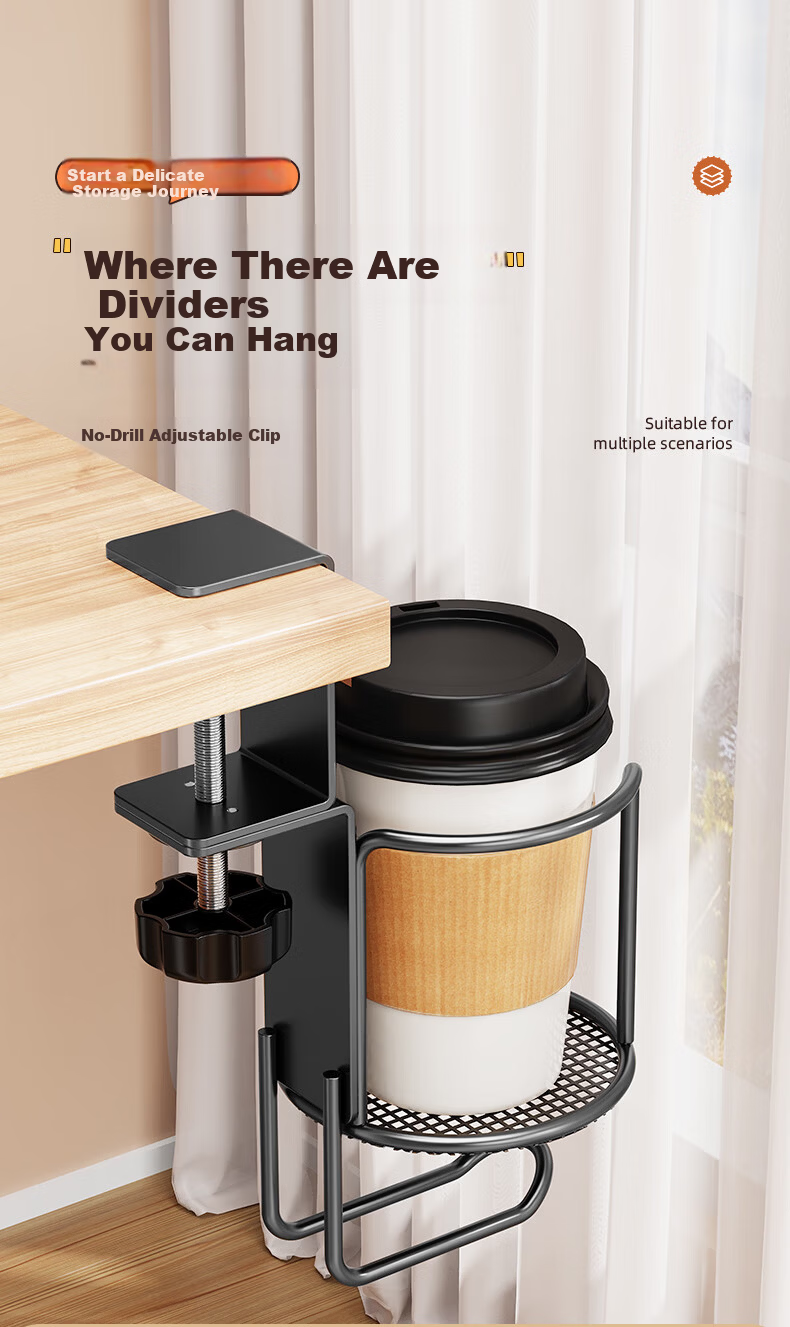 Behind the Scenes Hero Cup Holder Upgraded Version - TV Remote Control Organizer, Small Plant Pot, Mug, and Thermos Storage Stand 5