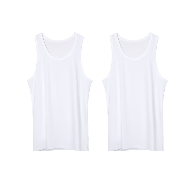 Hodo 2-Pack 10A Antibacterial Pure Cotton Close-Fitting Men's Sports Sweat-Absorbing Breathable Tank Top Base Layer Shirt