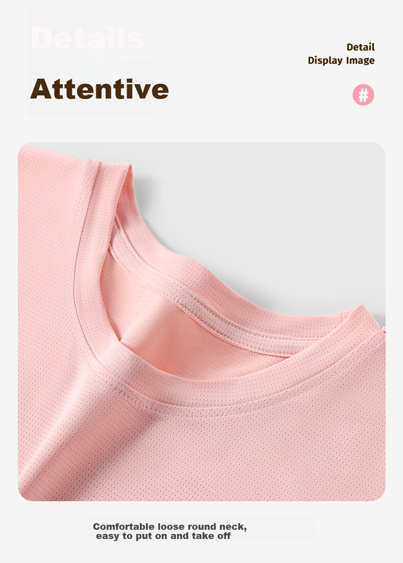 Deesha [Ice Silk Mesh, Cool and Comfortable] Children's T-Shirt Boys and Girls Spring Base Shirt Big Kids Short Sleeve 16