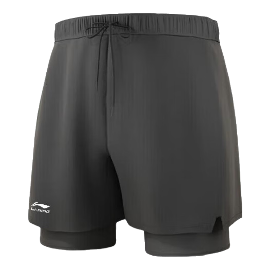 LI-NING Men's Plus Size Swim Trunks, Large Size, Loose Fit Hot Spring Swimwear for Over 300 lbs, Black 5XL 0531