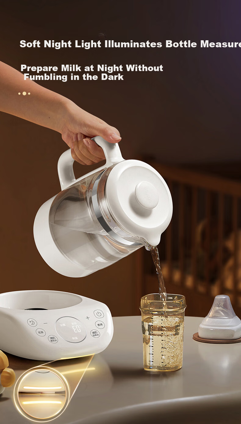 SUPOR Baby Bottle Sterilizer and Dryer All-Glass Feeding Station Thermostatic Kettle Infant Milk Preparation BW016B 19