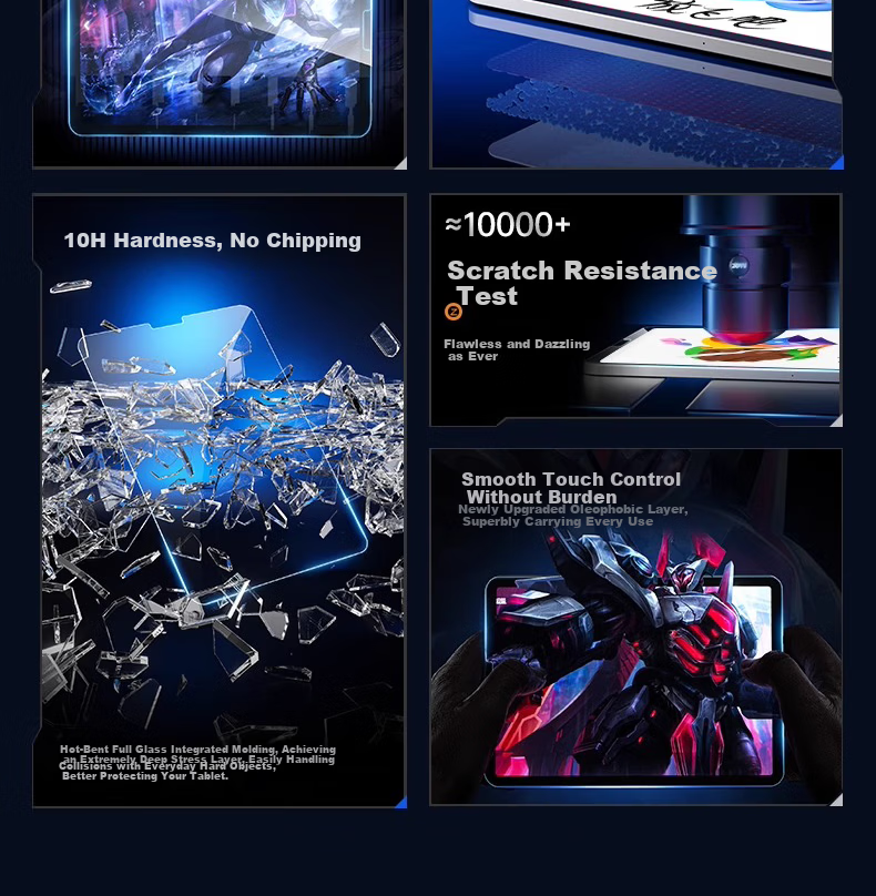 RBP Tempered Glass Screen Protector for Mini 7/6 8.3-inch Apple Tablet, High-Definition Explosion-Proof Tempered Film 3