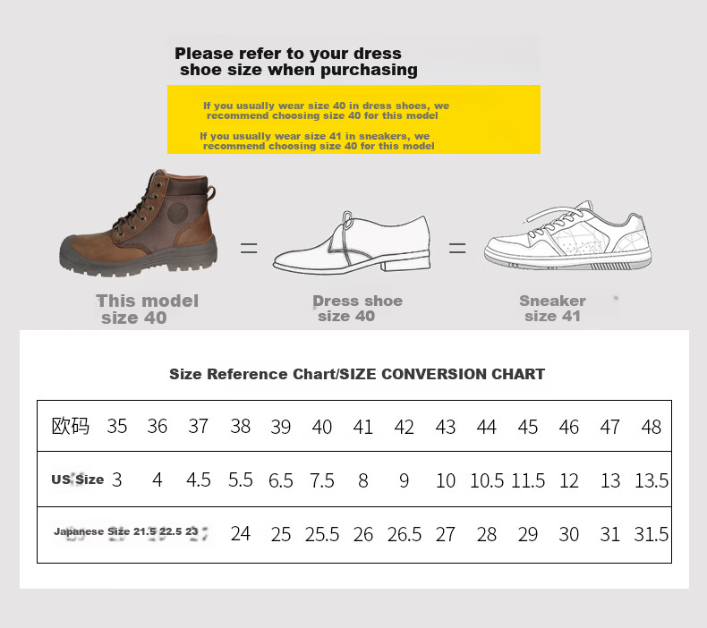 SAFETY JOGGER DAKAR Brown Men's Safety Work Shoes Anti-Smash, Anti-Puncture, Anti-Static, Wear-Resistant Size 39 13