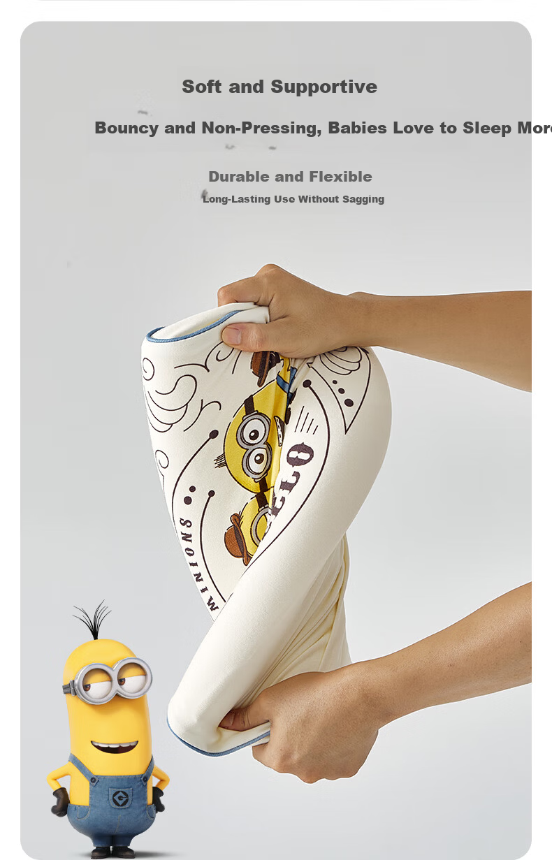 GB Children's Washable Silicone Pillow Minions Collaboration Infant Toddler Baby Pillow 6