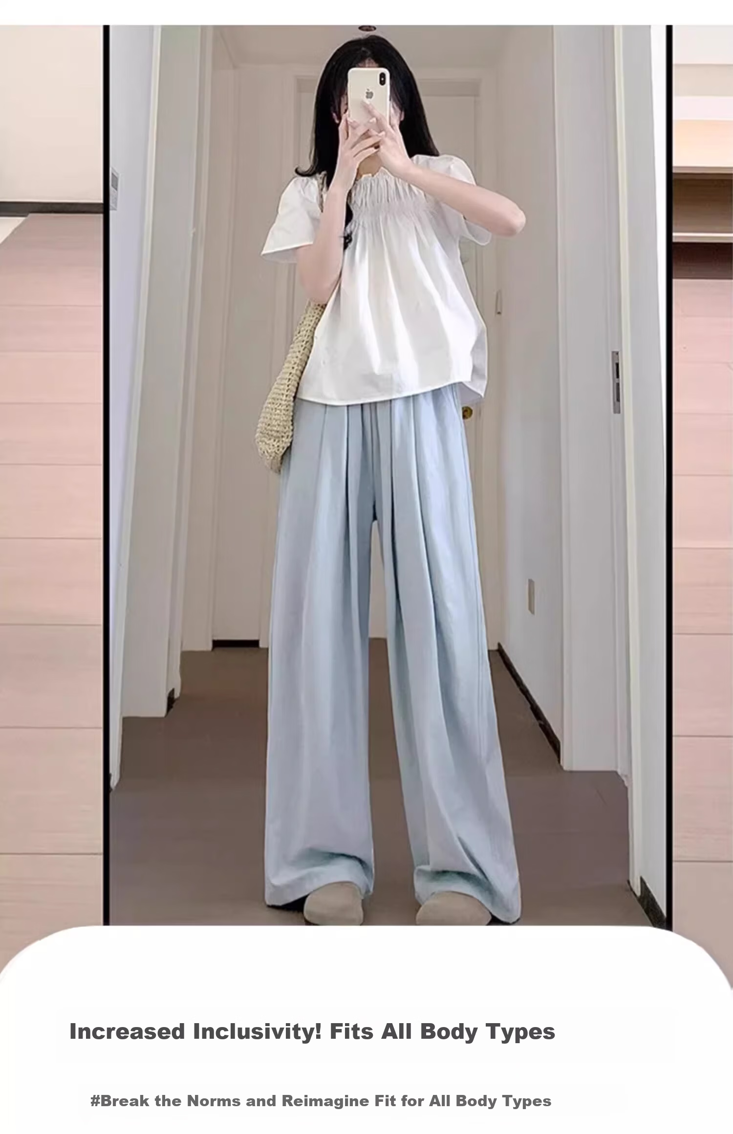 JOYNCLEON Maternity Pants Summer Thin Yamamoto Style Non-Restrictive Belly Wide-Leg Maternity Wear Off-White XL Jyk183515 7