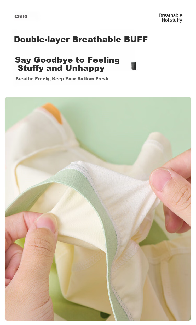 Little Pig Banner Boys' Underwear Xinjiang Long-Staple Cotton Class A Boys' Mid to Large Size Youth Baby Boxer Shorts 3