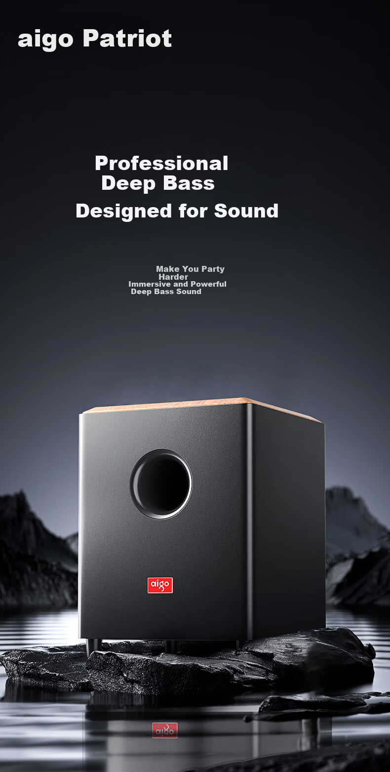 Patriot A22 Professional Active Monitor Speaker Desktop Computer Speaker Home Theater Subwoofer Active Hi-Fi Wireless Bass Dual Mic Version 2