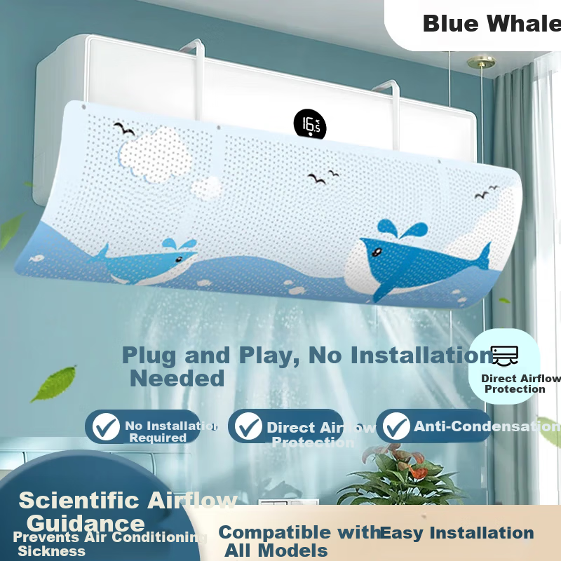 Huaxi Valley Air Conditioner Wind Shield Panel Baby Maternity Full Coverage Air Outlet Windproof Hanging Air Conditioner Deflector Universal