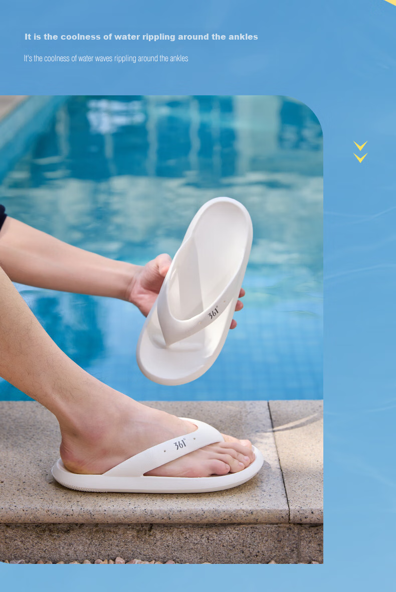 361° Men's Summer New Anti-Slip Durable Outdoor Flip Flops Beach Sandals Men's Shower Bathroom Slippers 17