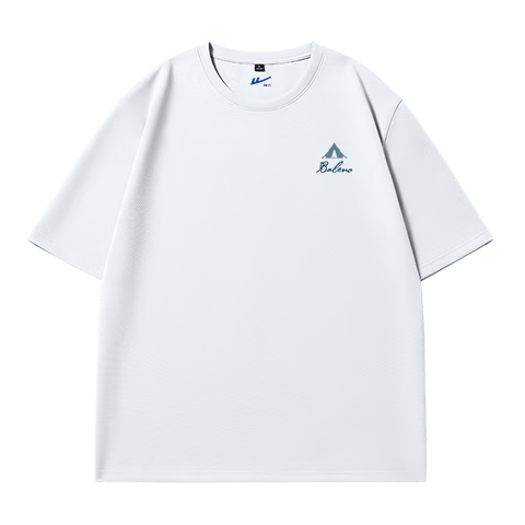 Baleno Short-Sleeve T-Shirt for Men, Summer Outdoor Sports Sun Protection Cool-Feeling Top, Versatile Breathable Lightweight Round Neck Clothing