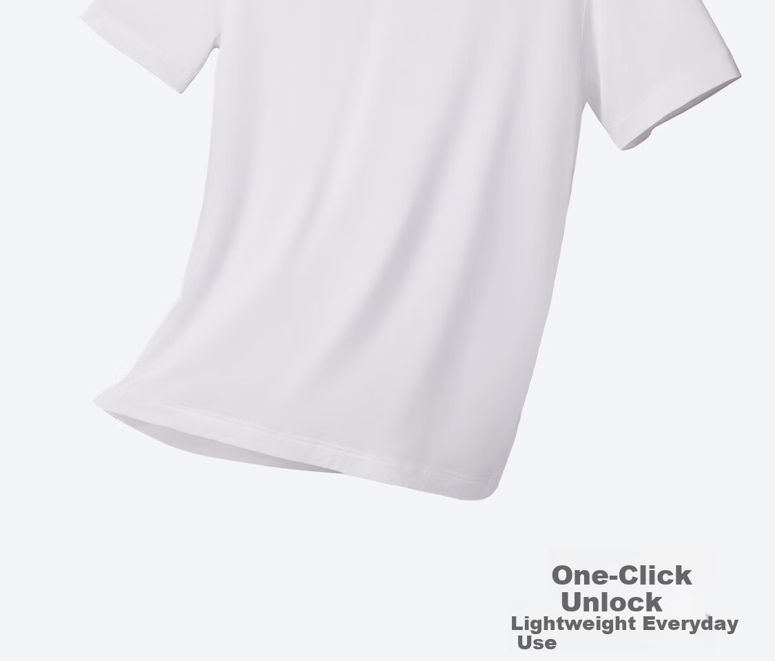 Aimer Men Modal Short Sleeve T-Shirt Base Layer [2-Pack] V-Neck Vest White 170 11