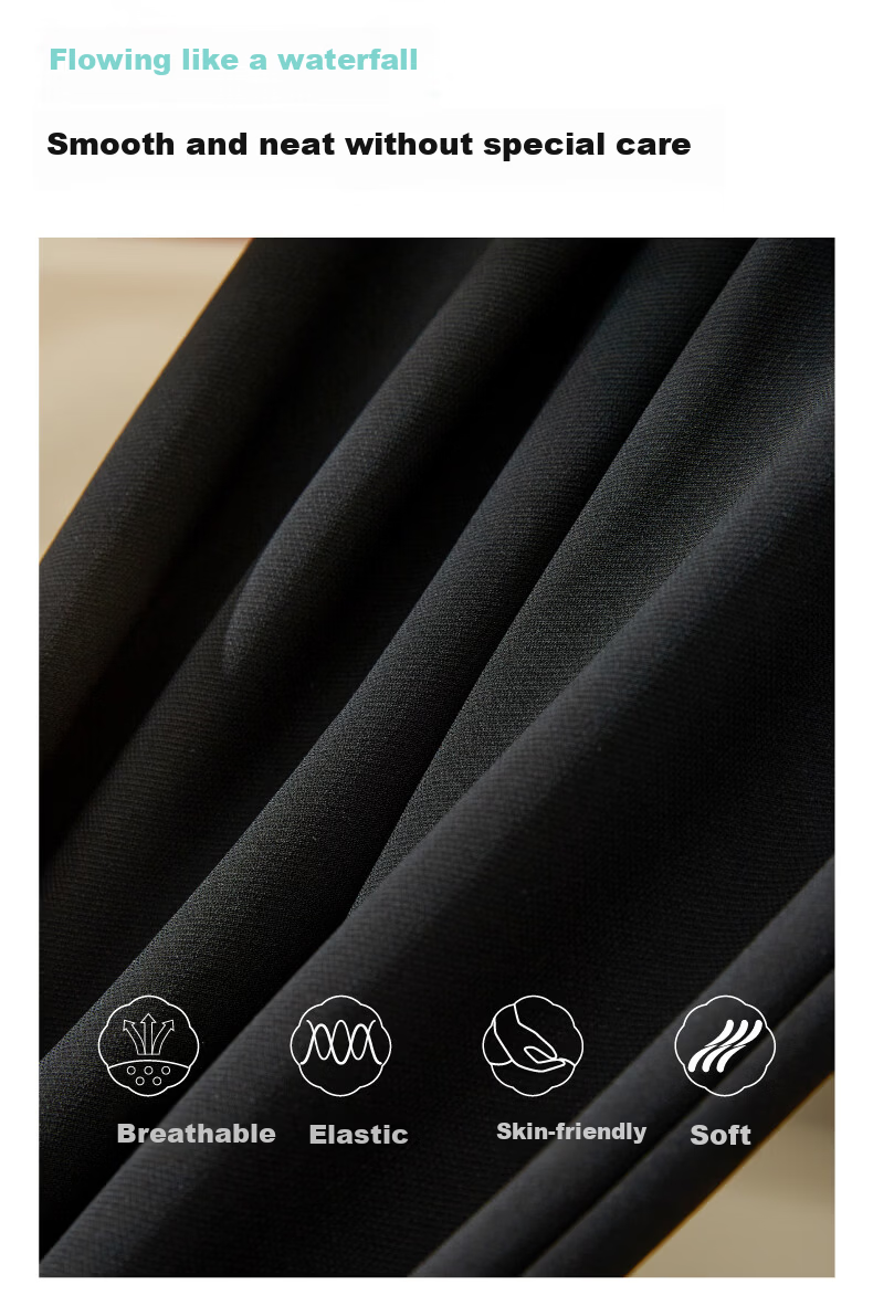 ESE-Y Women's Micro Flared Pants 2026 Spring New High Waist Slim Fit Draped Stretch Office Trousers Midnight Black 30S 11