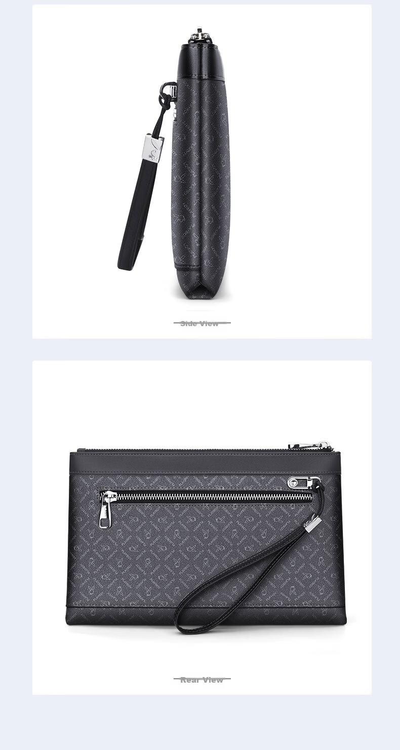 PLAYBOY Men's Large Capacity Clutch Multi-Functional Envelope Business Fashion Bag Birthday Gift for Husband 9
