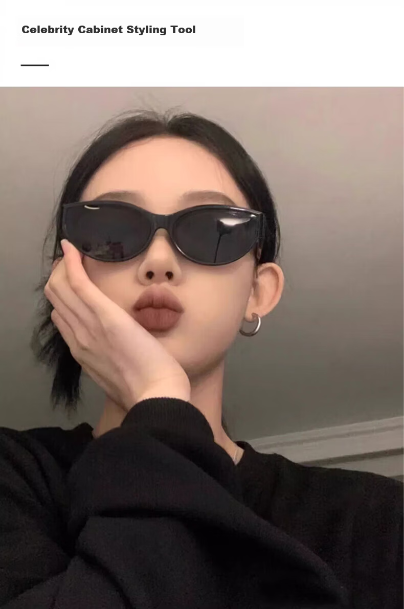 Colore.in Cat Eye Sunglasses for Women, Retro Hot Girl Style, Small Face, Small Frame, GM Glasses, 2026 New Style, UV Protection, Polarized Sunglasses 5