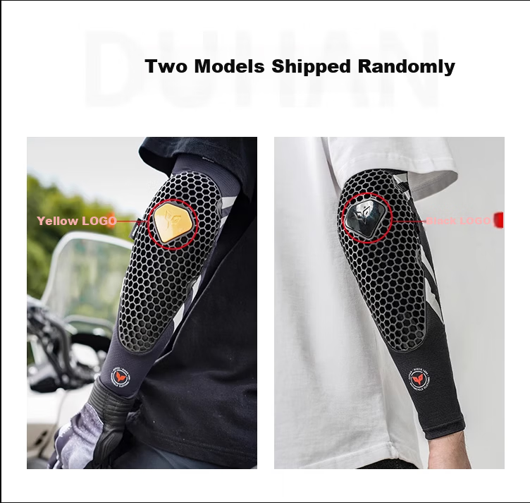 DUHAN Motorcycle Riding Ice Silk Elbow Guards Spring Summer Sleeve Covers Unisex Motorbike Anti-Fall Protective Gear Sun Protection Cooling Sweat-Absorbing S Black 1