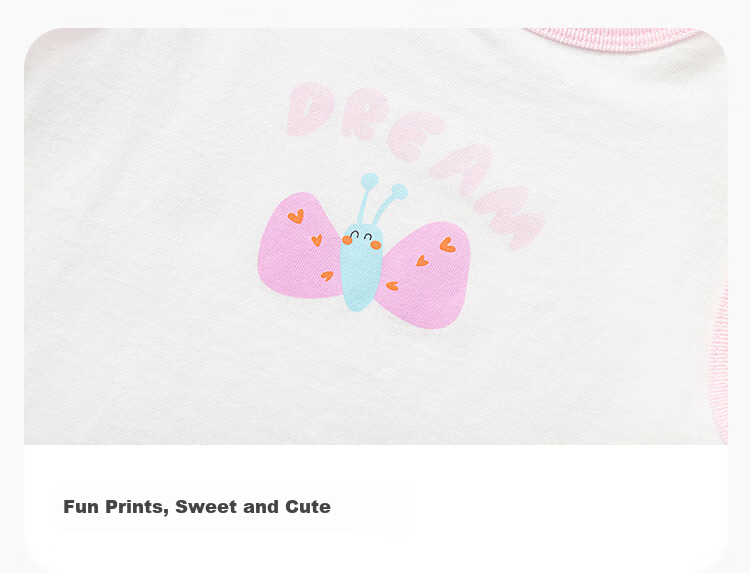 Balabala [balaOne] Kids Baby T-Shirt Infant Short Sleeve Top 2026 Summer Two-Piece Set 2