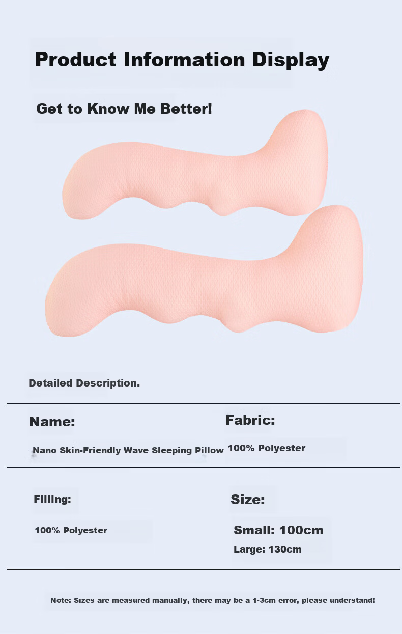 Jingmao Cooling Long Body Pillow Leg Hugging Pillow Bed Backrest Pillow Side Sleeping Pillow for Adults and Pregnant Women 2