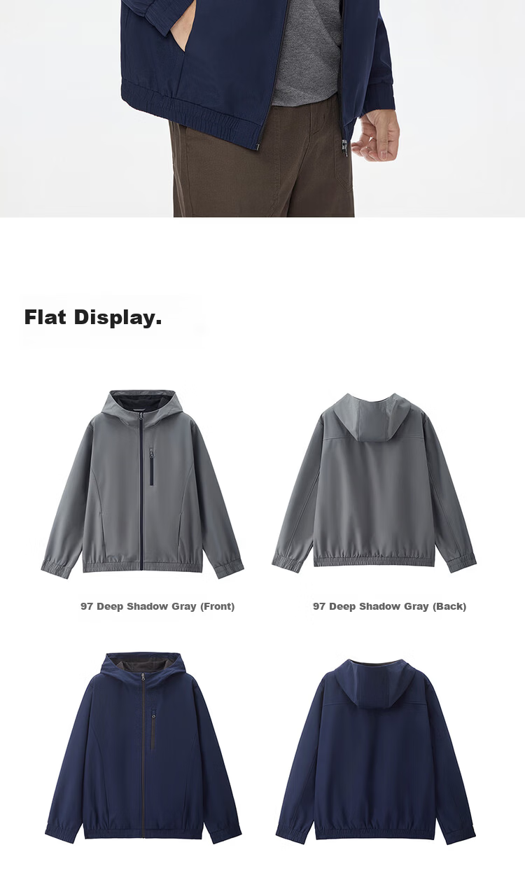 Giordano Men's Windproof Jacket Autumn Winter New Outdoor Water-Repellent Multi-Pocket Hooded Softshell Coat 01075705 18