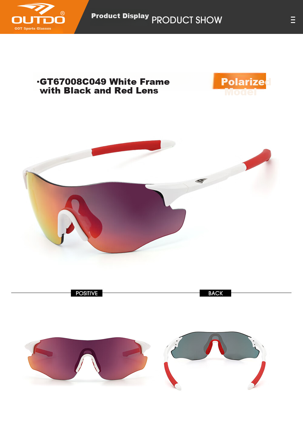 OUTDO Running Glasses Marathon Unisex Day and Night Outdoor Sports Sunglasses Photochromic White Frame Pink Purple Lens 11