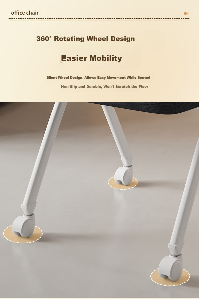 Chibilun Office Chair Conference Chair Staff Training Chair Computer Chair Writing Study Chair Multifunctional Folding Chair 13