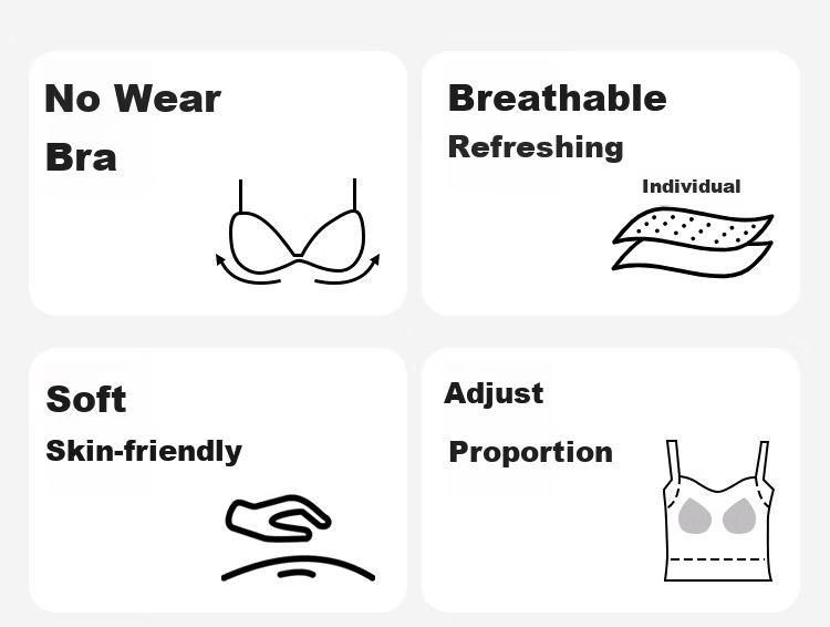 Audifine Lace Camisole Vest with Chest Pad Women's White Breathable Innerwear Base Layer Top Bra 4