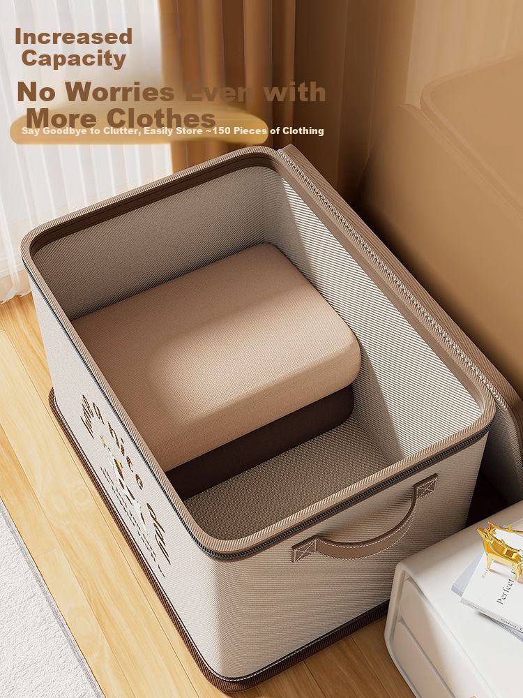 Hakkai Bird Large Capacity Fabric Storage Box for Clothes, Bedding, Wardrobe Organizer, Storage Container, Multi-Purpose Storage Box 2