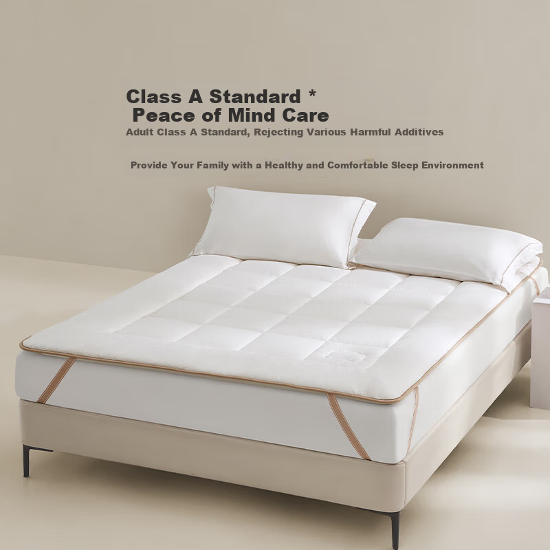 LUOLAI Home Textile Mattress Pad A-Class 100% Cotton Antibacterial Dormitory Soft Mattress Protector for 1.2m Bed