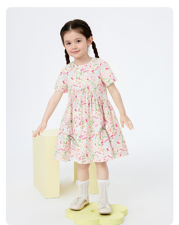 Balabala Kids Dress Girls Large Hem Skirt Summer 2025 Mall Edition 201225111004 9
