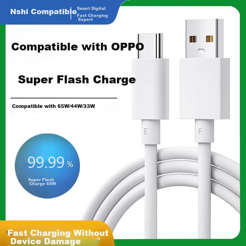 OPPO 65W Fast Charging Type-C Data Cable Compatible with Reno14/13/12/11/9 Pro/Find X8/X5/X3 Ultra 1m