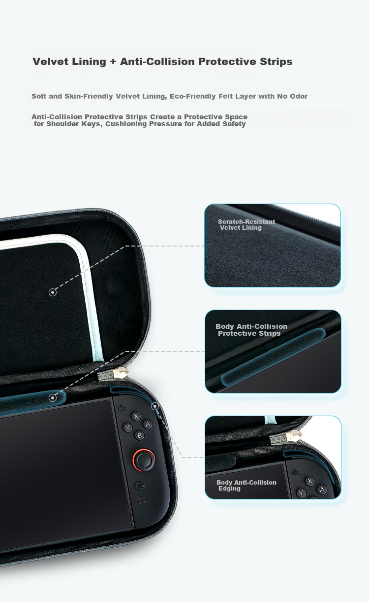 MOBAPAD P1 Switch2 Slim Storage Case NS2 Protective Sleeve Ultra-Thin Shockproof Lightweight Portable Khaki 5